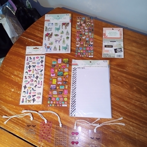Bundle of Agenda 52 stickers, paper inserts, & more - Picture 1 of 10